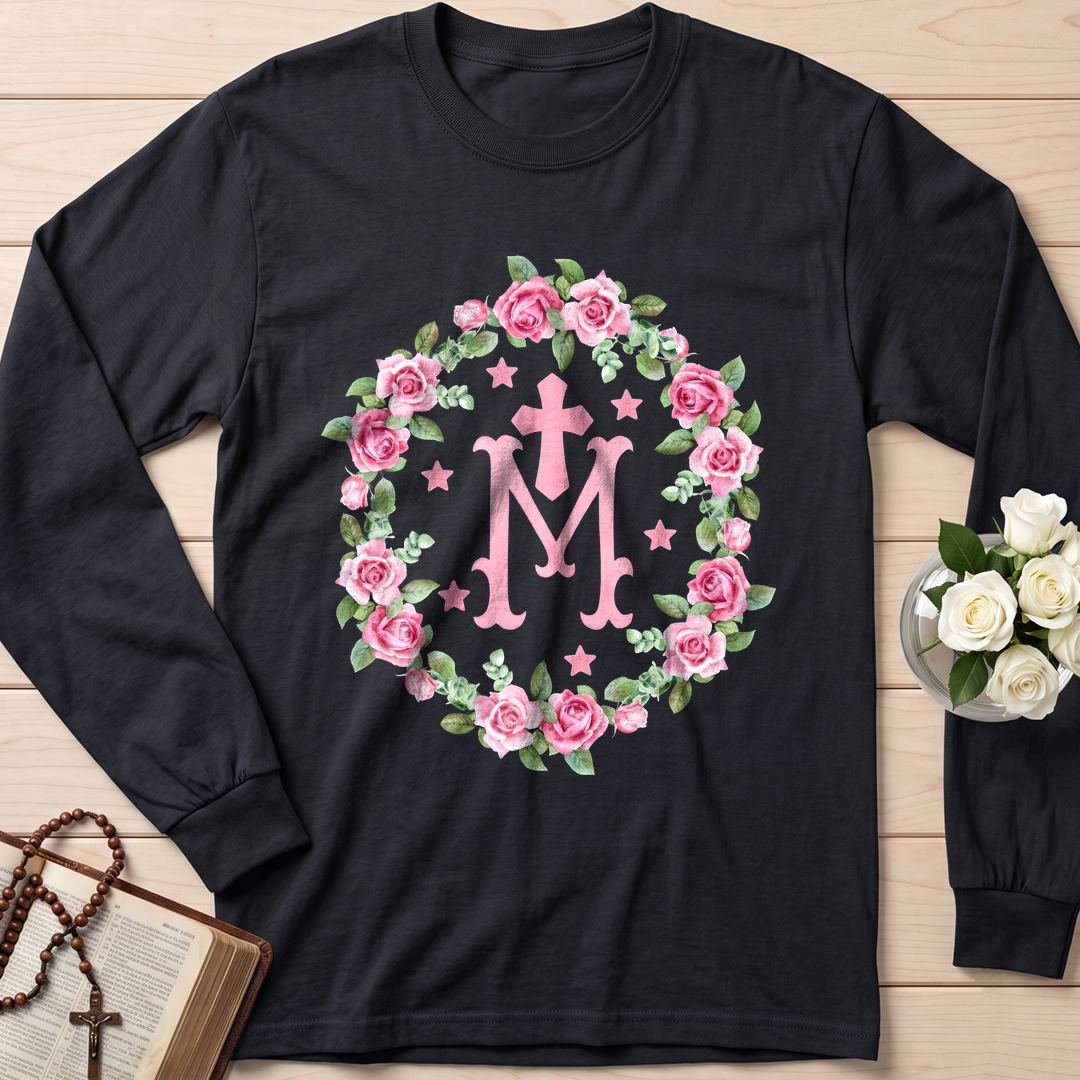 Virgin Mary Floral Wreath 01