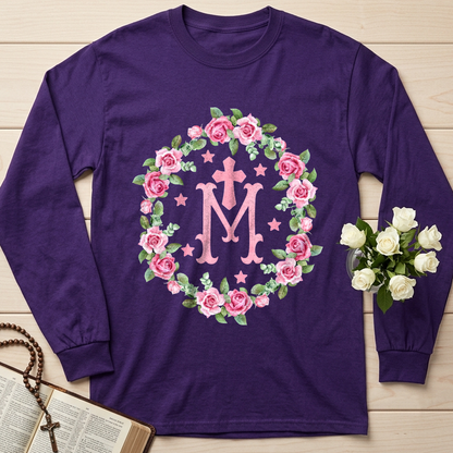 Virgin Mary Floral Wreath 01