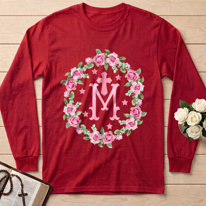 Virgin Mary Floral Wreath 01