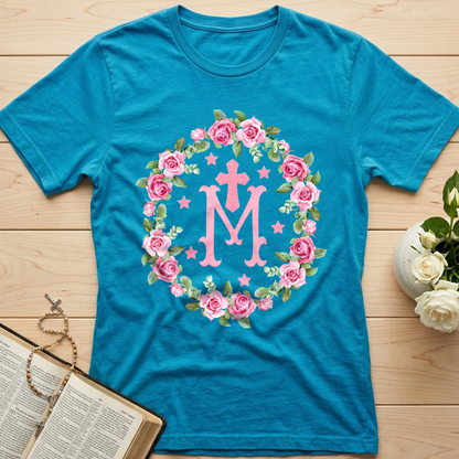 Virgin Mary Floral Wreath 01