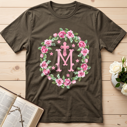 Virgin Mary Floral Wreath 01