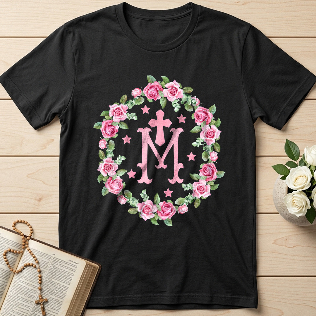 Virgin Mary Floral Wreath 01