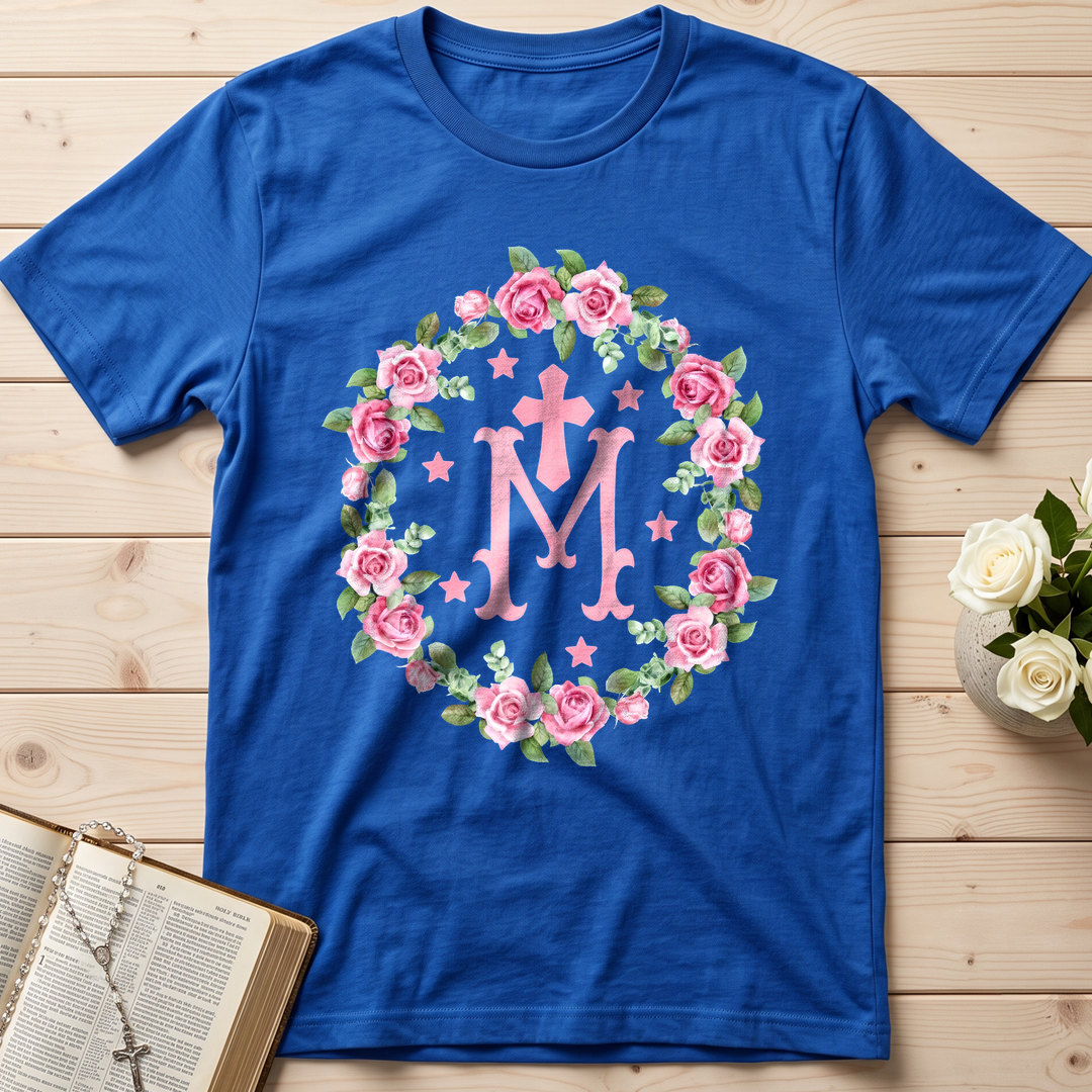 Virgin Mary Floral Wreath 01