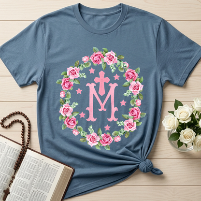 Virgin Mary Floral Wreath 01