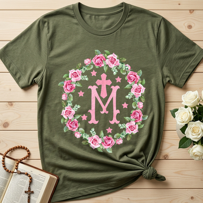 Virgin Mary Floral Wreath 01