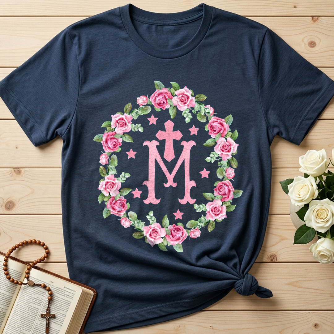 Virgin Mary Floral Wreath 01