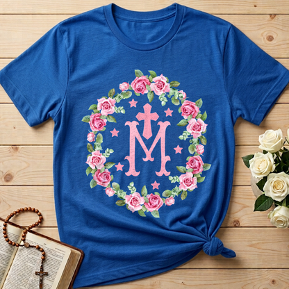 Virgin Mary Floral Wreath 01