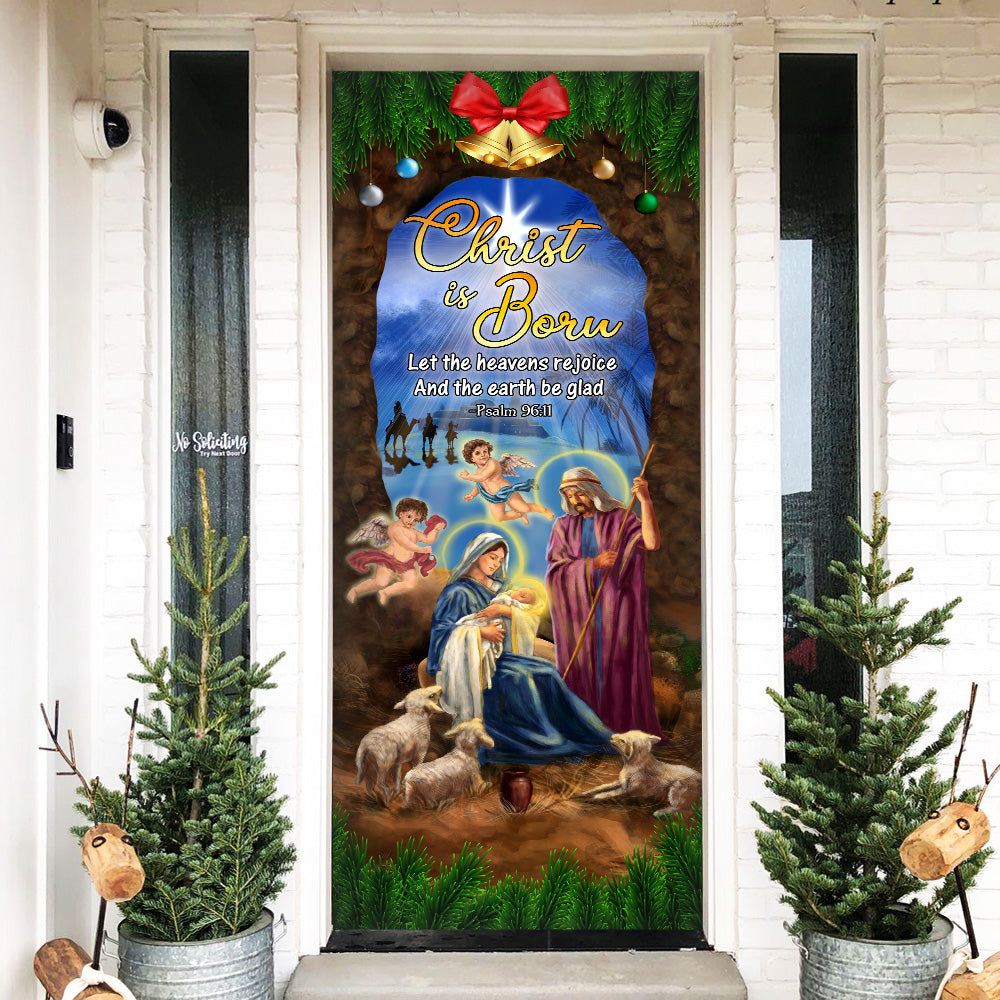 Jesus Christ. Nativity Of Jesus Door Cover