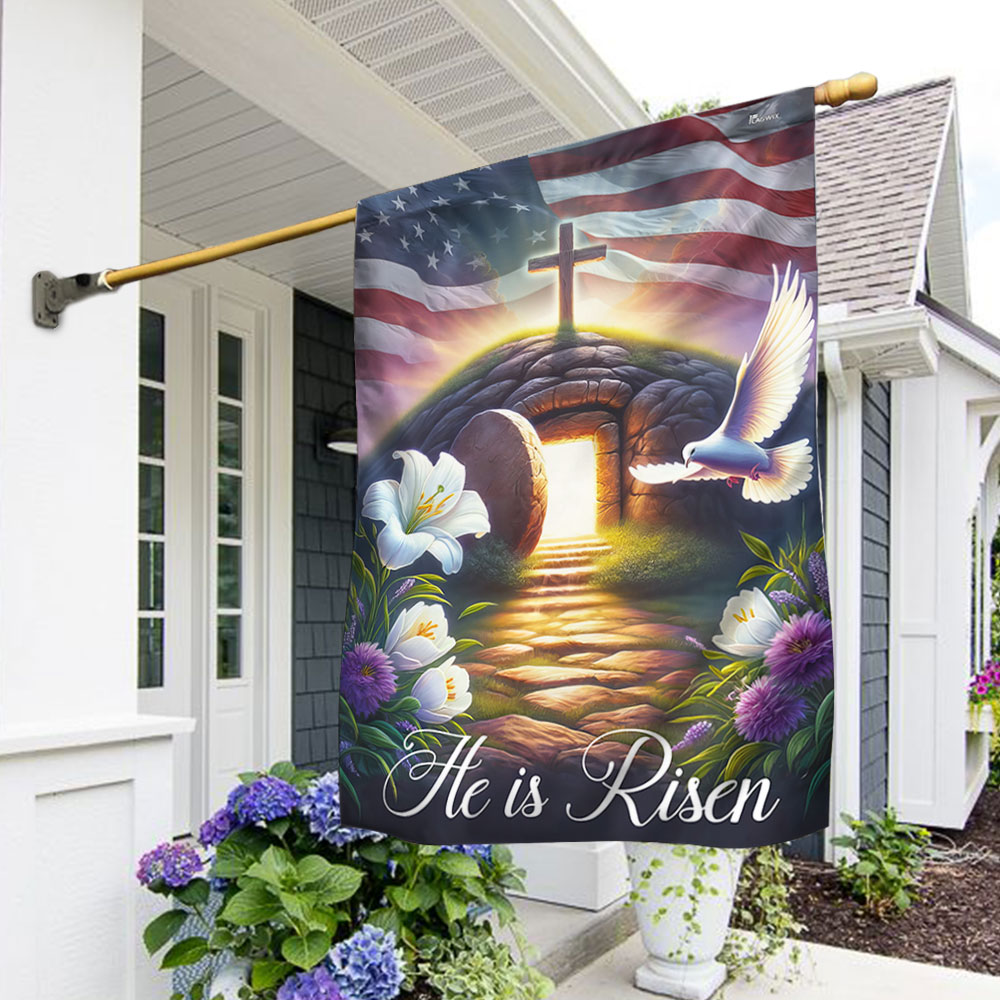 FLAGWIX  Jesus Christ, Resurrection of Jesus He Is Risen Flag