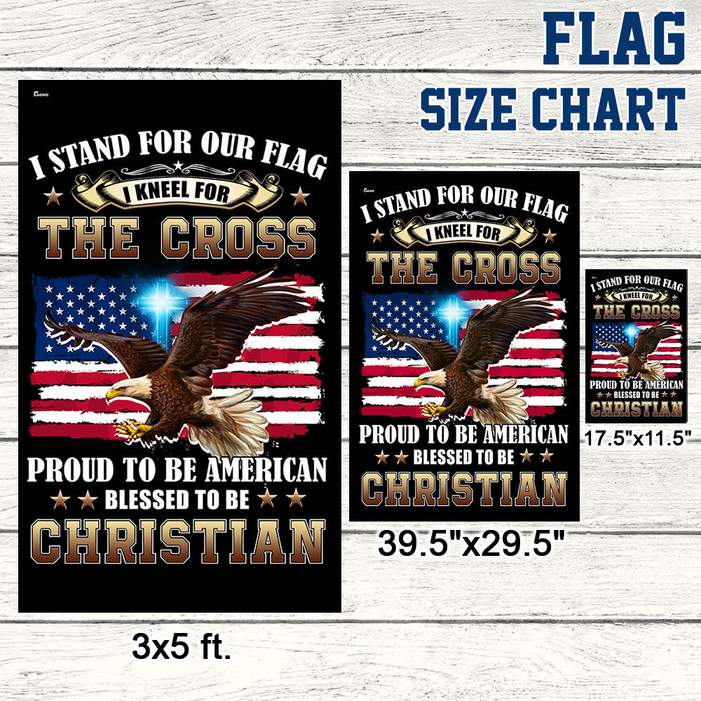 Proud To Be American Blessed To Be Christian Eagle Patriot American Flag