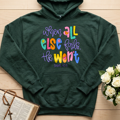 When All Else Fails, He Won't  Isaiah 40.8 01