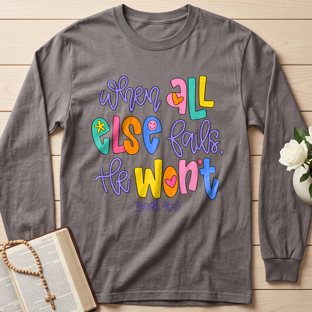 When All Else Fails, He Won't  Isaiah 40.8 01