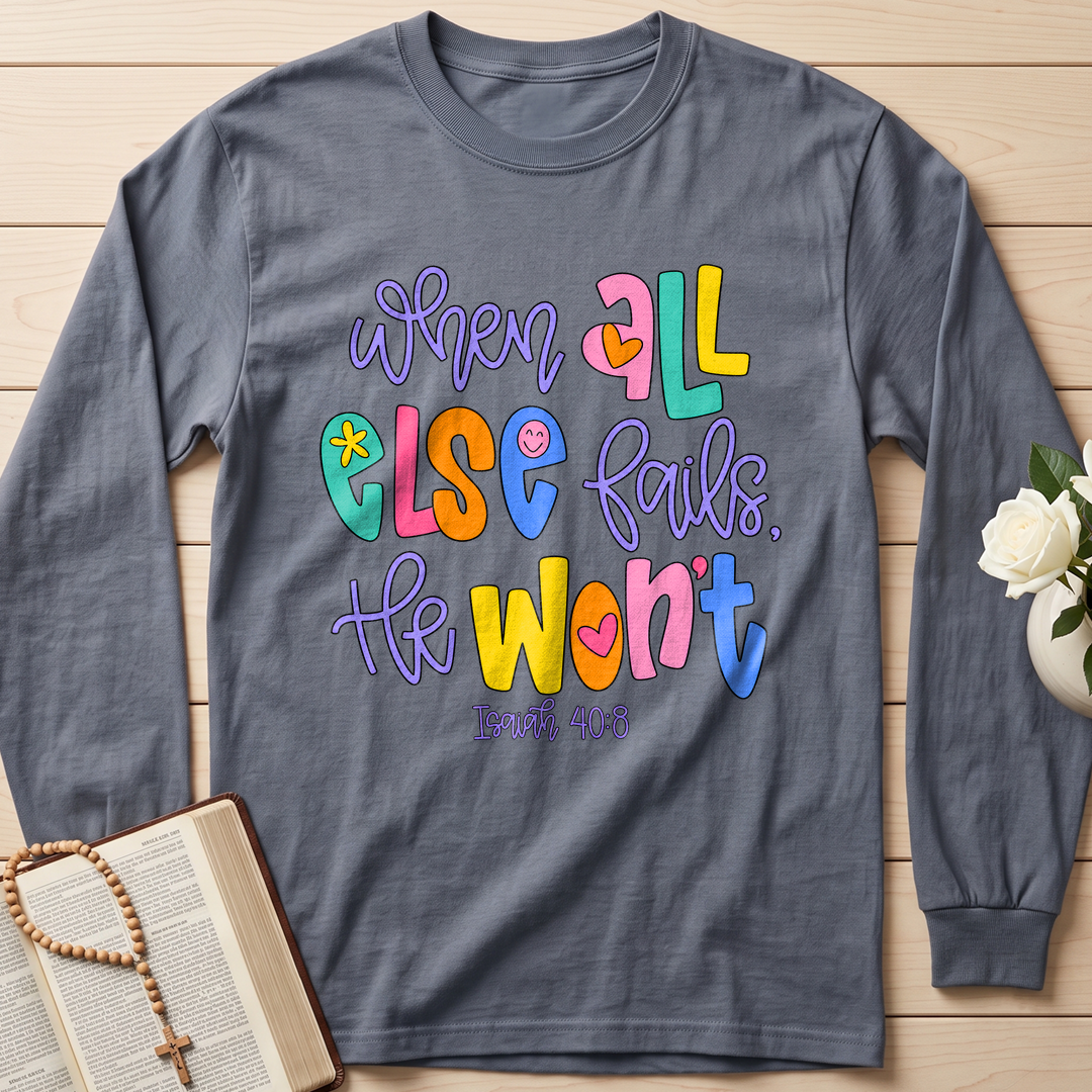 When All Else Fails, He Won't  Isaiah 40.8 01