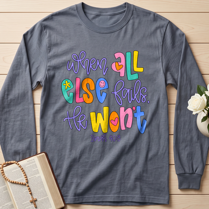 When All Else Fails, He Won't  Isaiah 40.8 01