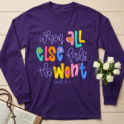 When All Else Fails, He Won't  Isaiah 40.8 01