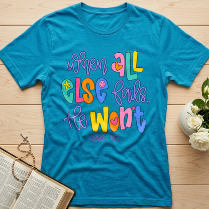 When All Else Fails, He Won't  Isaiah 40.8 01