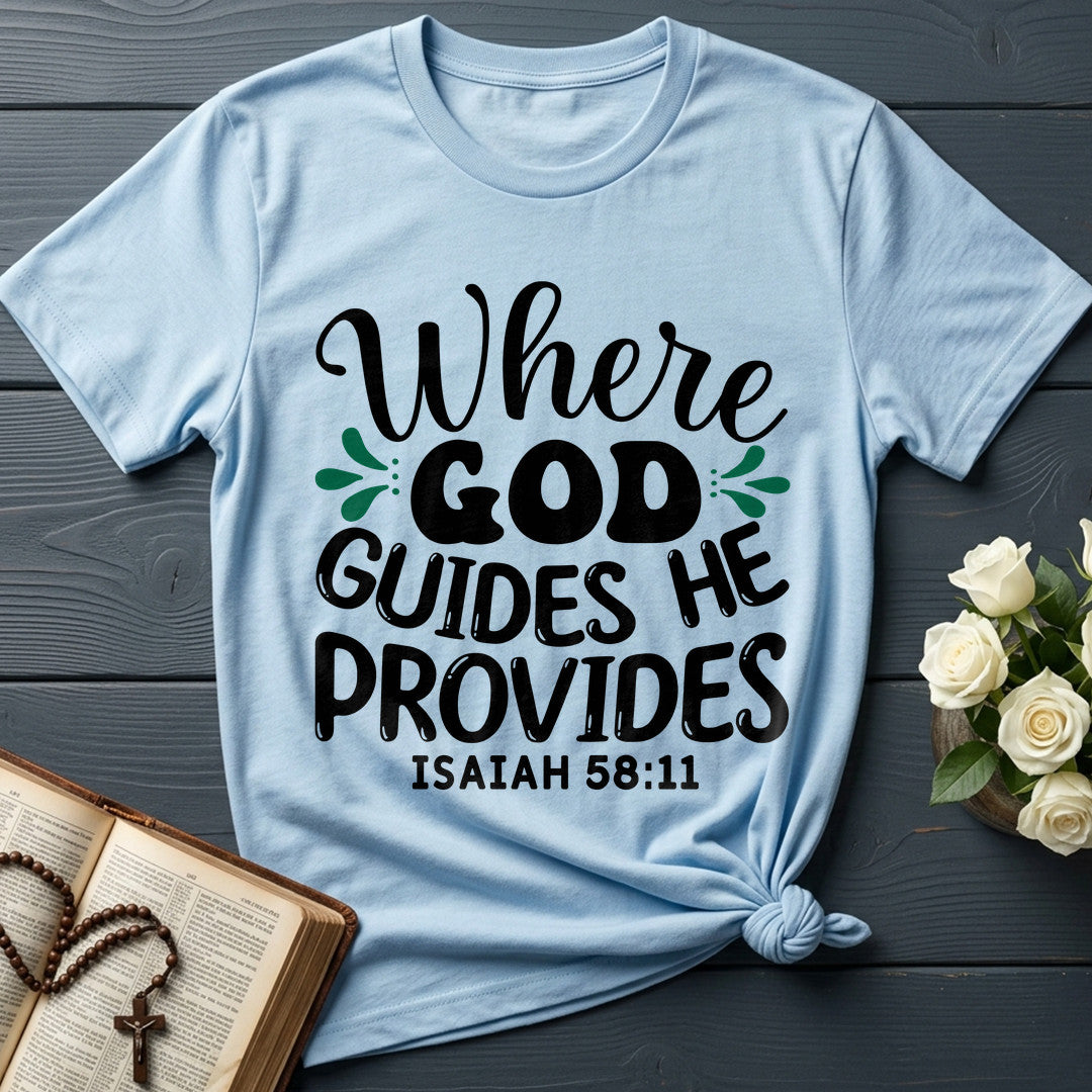 Where God Guides He Provides Isaiah 58.11 01