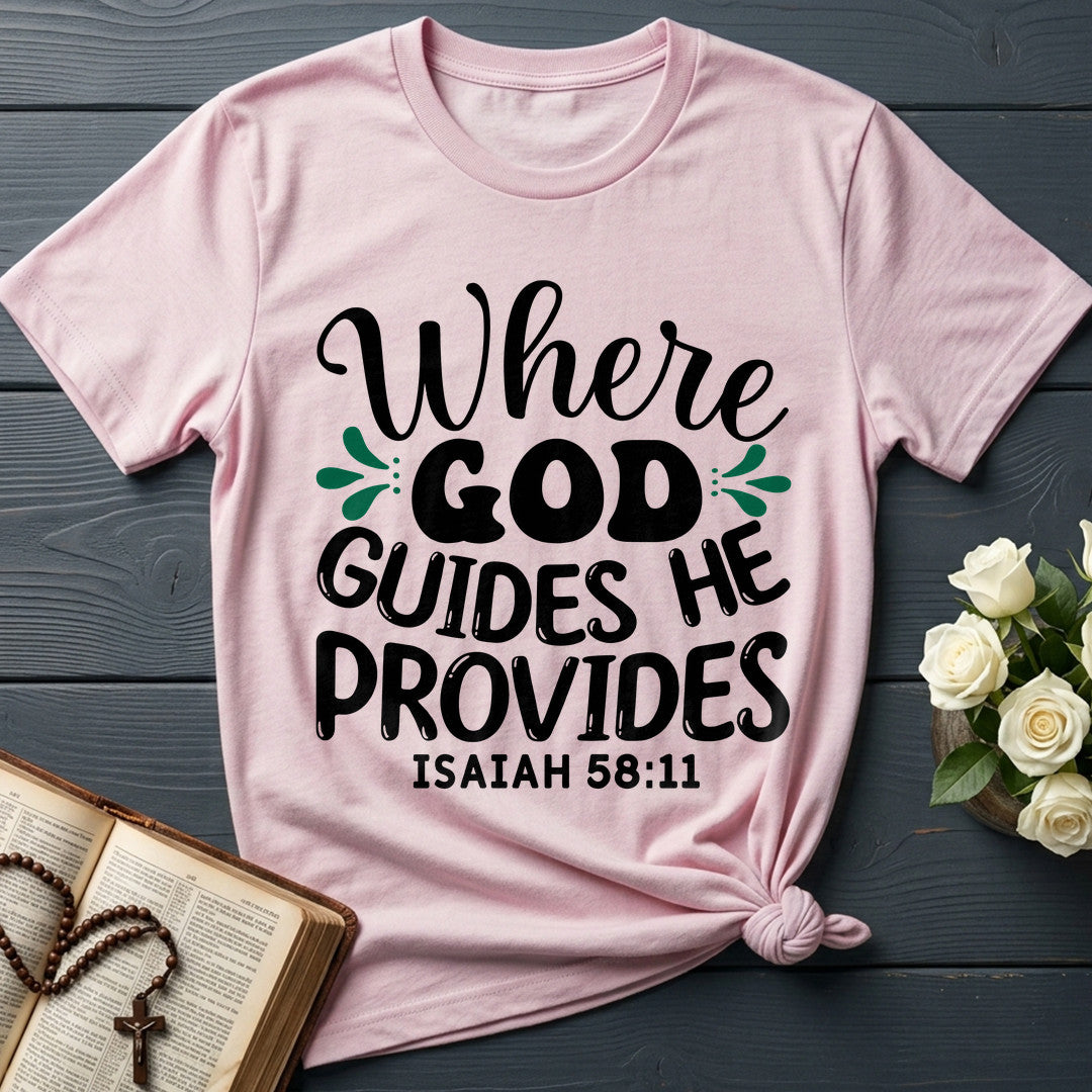 Where God Guides He Provides Isaiah 58.11 01