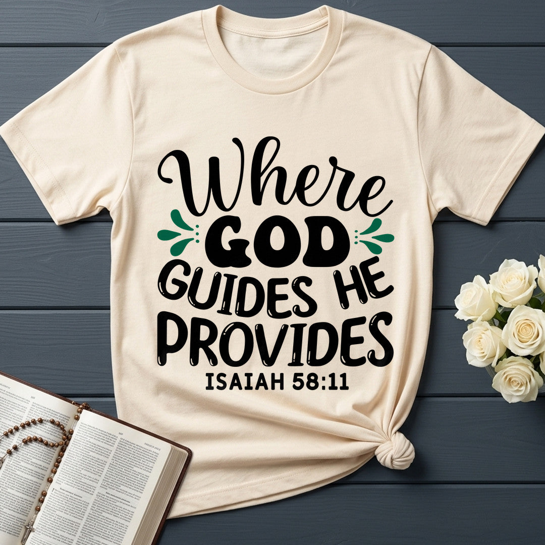 Where God Guides He Provides Isaiah 58.11 01