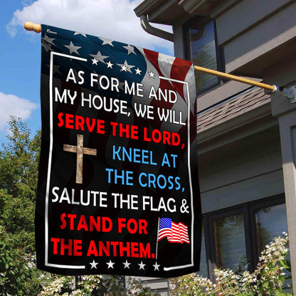 FLAGWIX Patriotic Flag As For Me And My House We Will Serve The Lord Flag