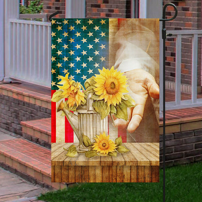 Jesus With Sunflower Flag