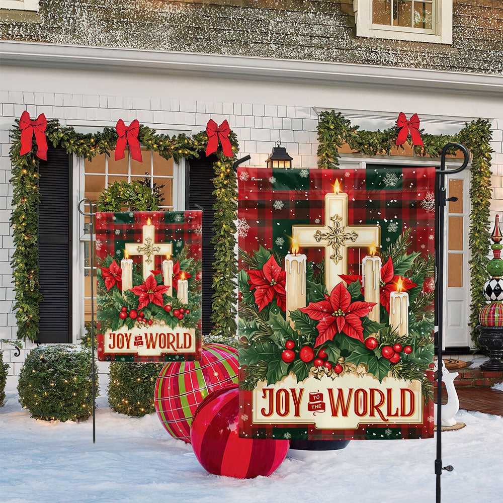 Joy To The World Keep Christ In Christmas Flag
