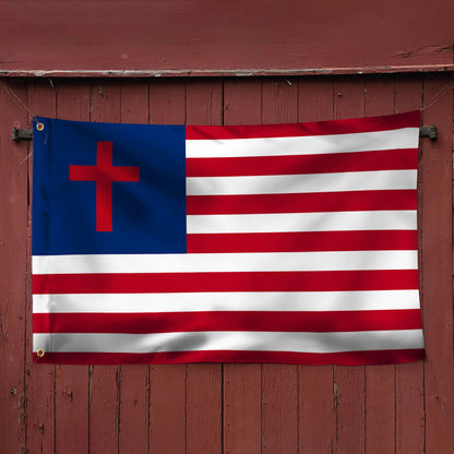 Christian Flag American Christian Grommet Flag