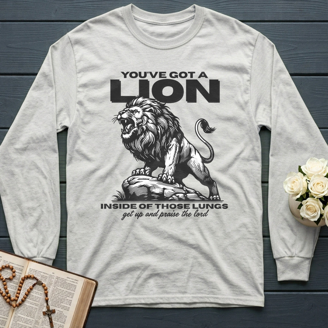 You've Got A Lion Inside Of Those Lungs Get Up And Praise The Lord 01