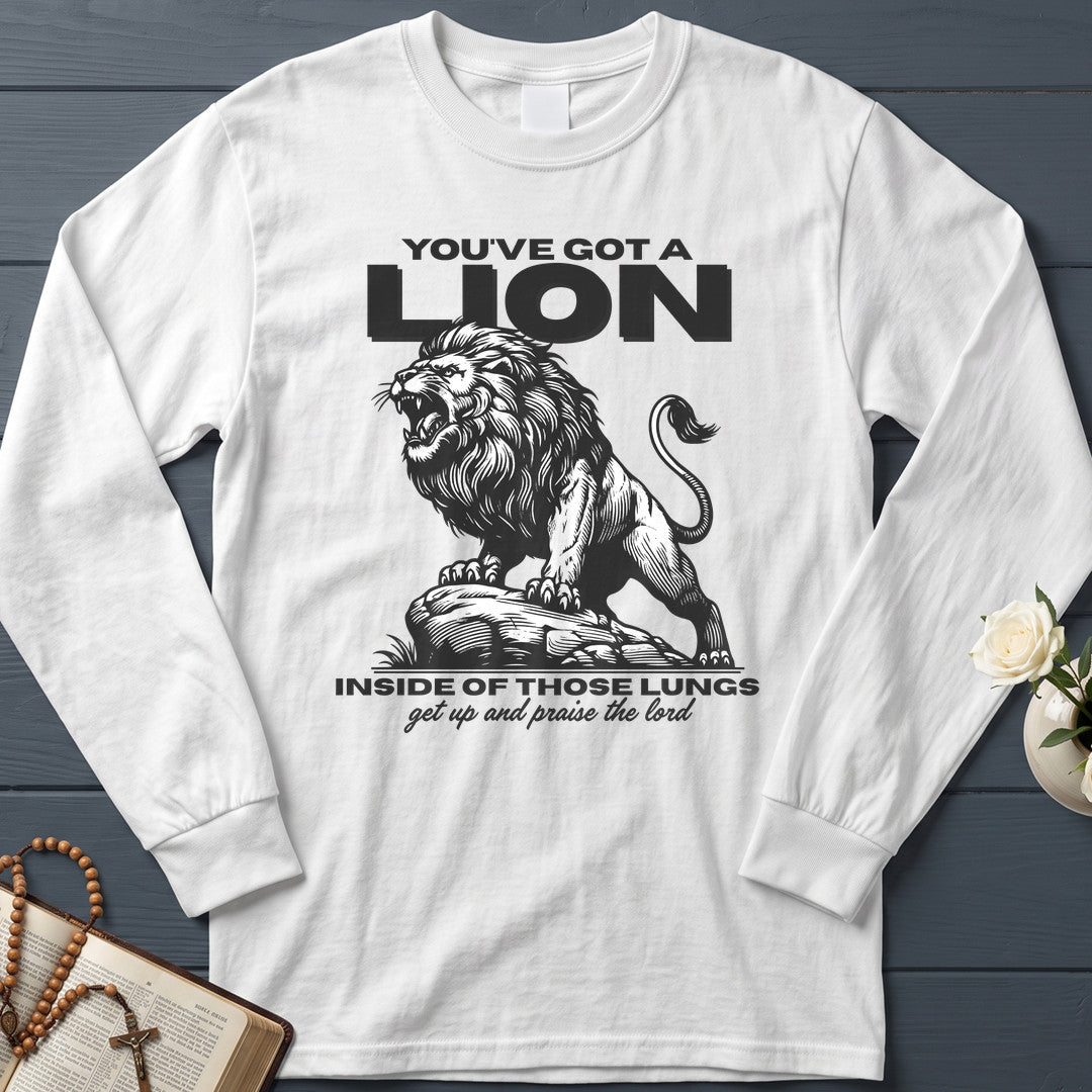 You've Got A Lion Inside Of Those Lungs Get Up And Praise The Lord 01