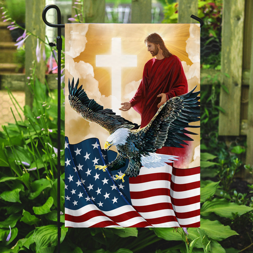 Jesus Flag American Eagle God Jesus Flag