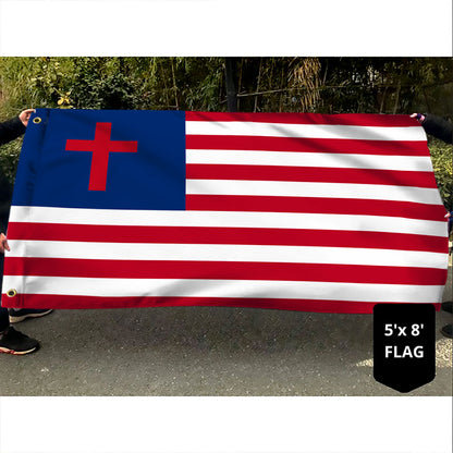 Christian Flag American Christian Grommet Flag