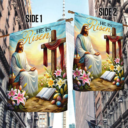 FLAGWIX  Jesus Christ Easter Day He Is Risen Christian Cross Flag