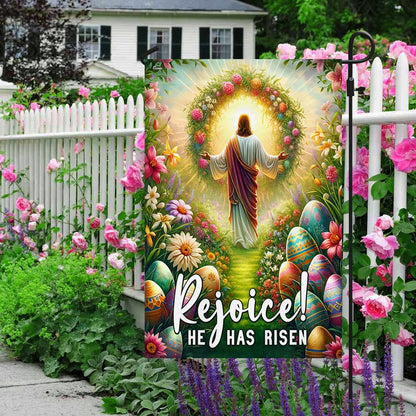 FLAGWIX  Jesus Easter Day He Has Risen Flag